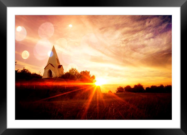 Sunset at Farley Mount (Hampshire) Framed Mounted Print by JC studios LRPS ARPS