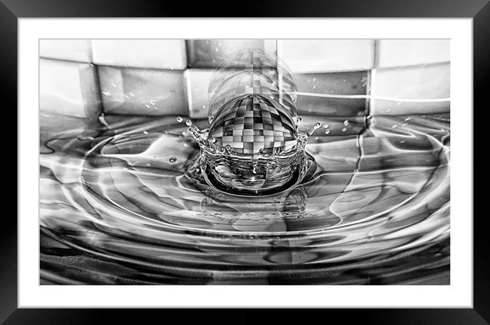 Falling ball in pencil Framed Mounted Print by JC studios LRPS ARPS
