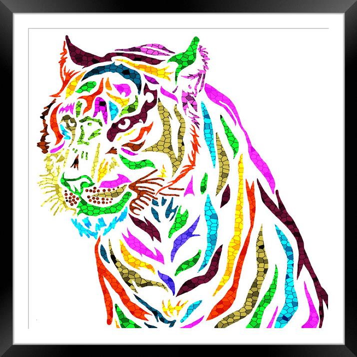 Tiger  Framed Mounted Print by JC studios LRPS ARPS