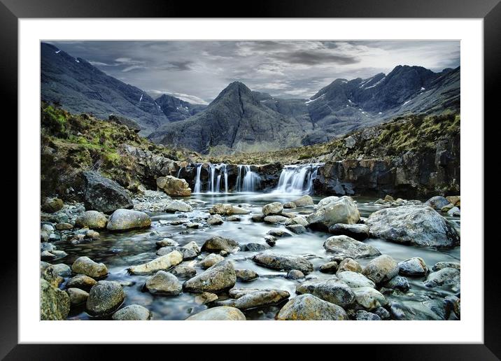 The Enchanting Fairy Pools of Skye Framed Mounted Print by JC studios LRPS ARPS