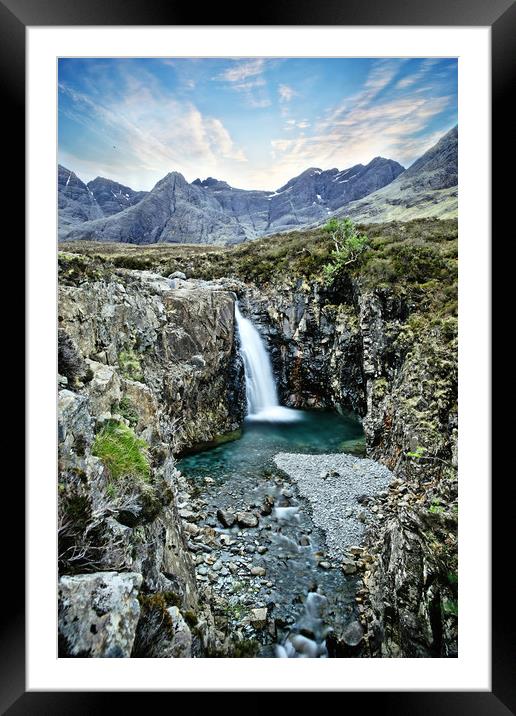 Fairy pools on Skye in Portrait  Framed Mounted Print by JC studios LRPS ARPS