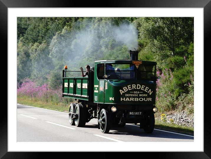 Vintage steam truck Colour Framed Mounted Print by JC studios LRPS ARPS