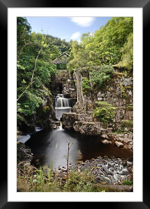 Falls of Bracklinn Framed Mounted Print by JC studios LRPS ARPS