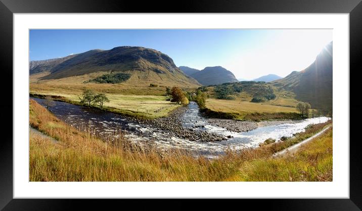 Etive in Autumn, image stitch Framed Mounted Print by JC studios LRPS ARPS