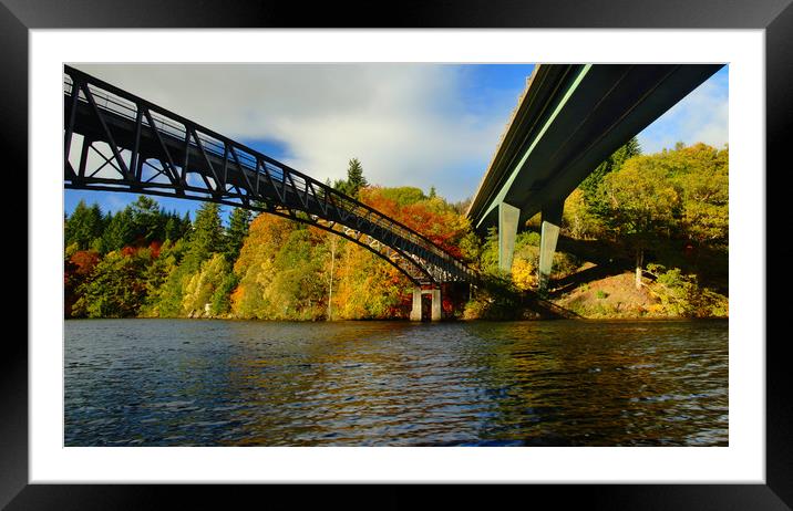 Two bridges in Autumn Framed Mounted Print by JC studios LRPS ARPS