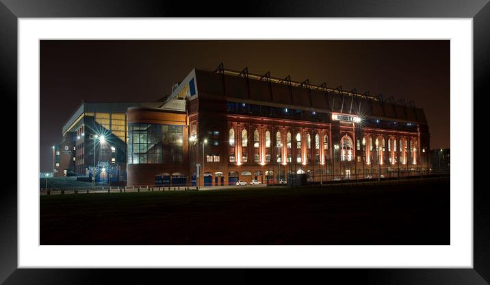Ibrox football stadium  Rangers  Scottish cup fina Framed Mounted Print by JC studios LRPS ARPS