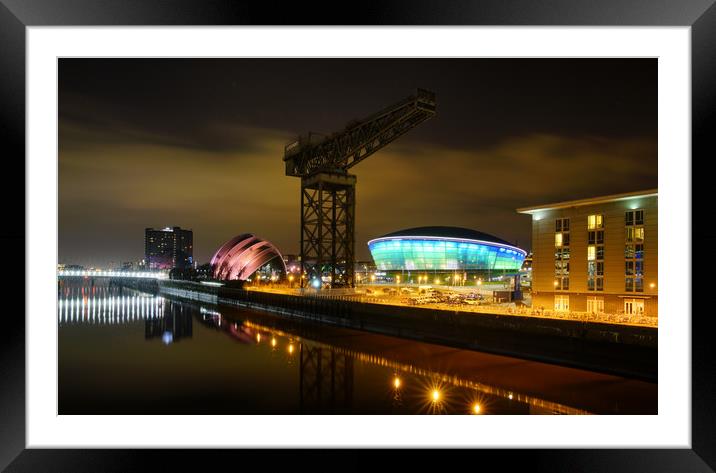 Nighttime Serenity in Glasgow Framed Mounted Print by JC studios LRPS ARPS