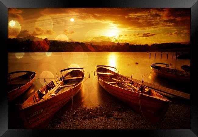 Boats at sunset Framed Print by JC studios LRPS ARPS
