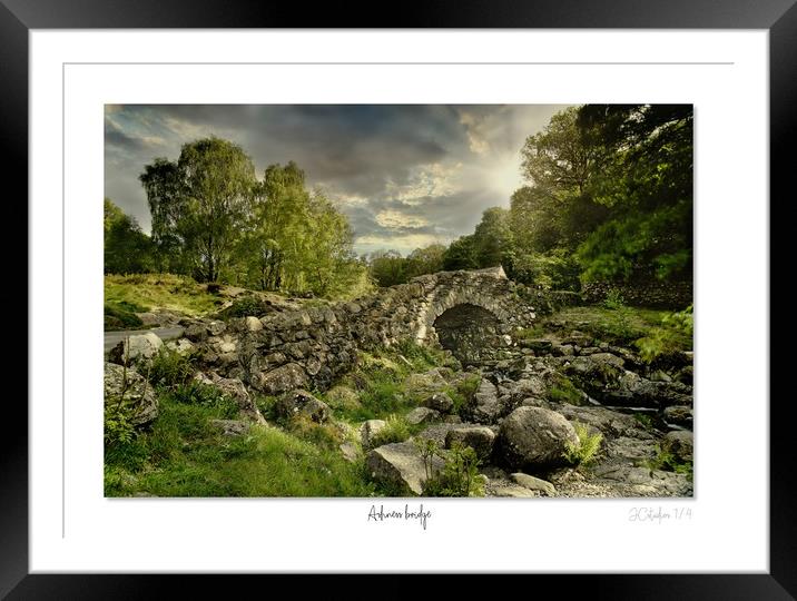 A windy day at Ashness bridge Framed Mounted Print by JC studios LRPS ARPS