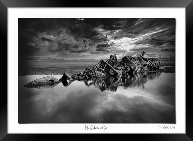 Mini Submarine the second of two in mono Framed Print by JC studios LRPS ARPS