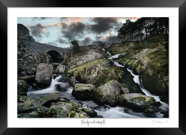 Bridge and waterfall. Framed Print by JC studios LRPS ARPS