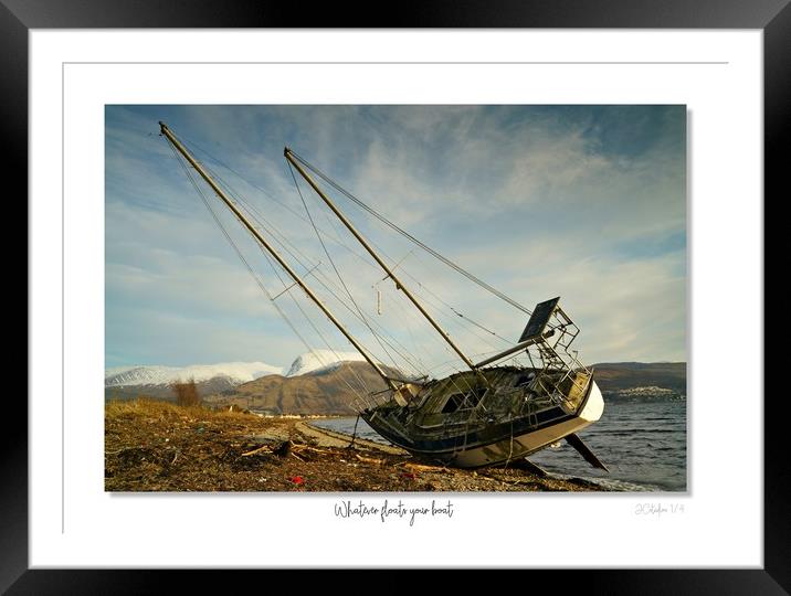 Whatever floats your boat Framed Mounted Print by JC studios LRPS ARPS