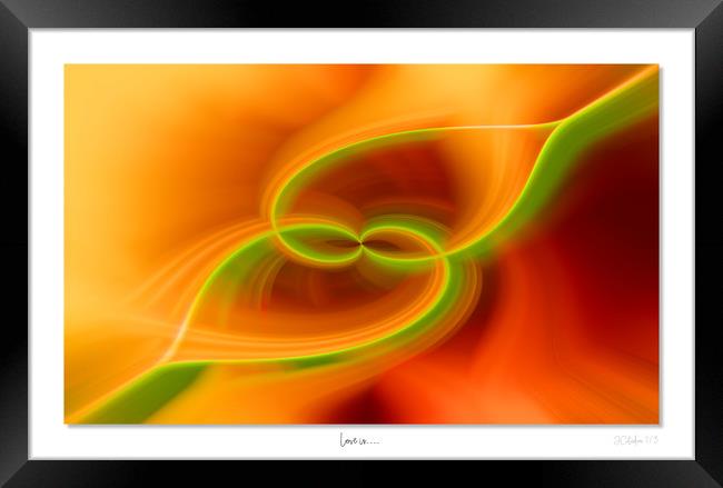 Love is.... When two hearts collide Framed Print by JC studios LRPS ARPS