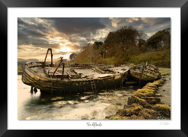 Two old boats Framed Print by JC studios LRPS ARPS