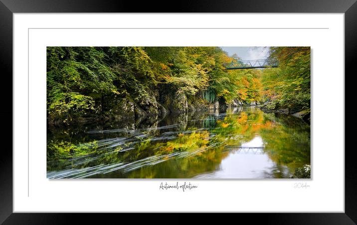 Autumnal reflection Framed Mounted Print by JC studios LRPS ARPS