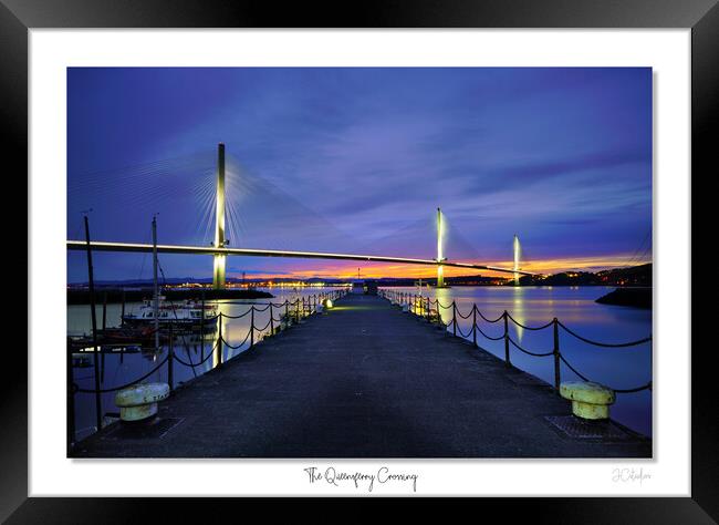 The Queensferry Crossing Scotland sunset Framed Print by JC studios LRPS ARPS