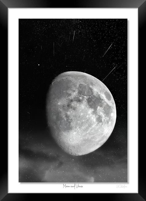 Moon and Venus Framed Print by JC studios LRPS ARPS