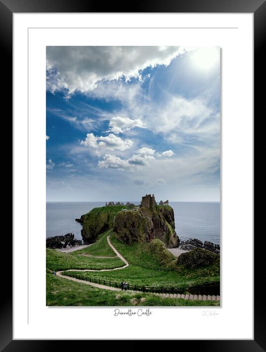 Dunnottar Castle, Highlands, Scotland, Scottish  Framed Mounted Print by JC studios LRPS ARPS