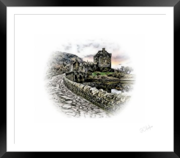 Castle and poem Scotland, Scottish Framed Mounted Print by JC studios LRPS ARPS
