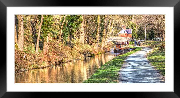 Llangollen Canal Framed Mounted Print by David Bretnall