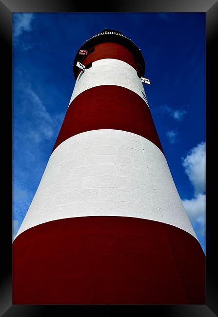 Plymouth Smeatons Tower Framed Print by T2 Images