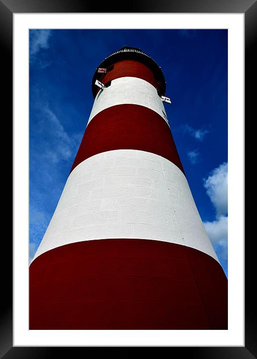 Plymouth Smeatons Tower Framed Mounted Print by T2 Images