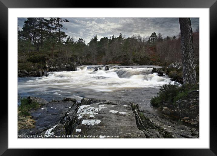 River Affric Framed Mounted Print by Lady Debra Bowers L.R.P.S