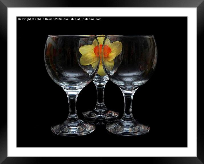  Daff in a glass  Framed Mounted Print by Lady Debra Bowers L.R.P.S