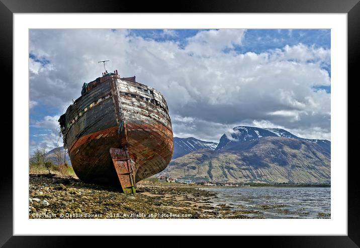 Shipwreck  Framed Mounted Print by Lady Debra Bowers L.R.P.S