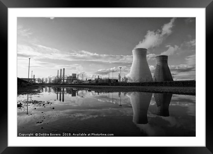Grangemouth Refinery Framed Mounted Print by Lady Debra Bowers L.R.P.S