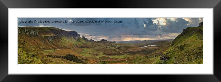 Sky cloud at the Quiraing Framed Mounted Print by Lady Debra Bowers L.R.P.S
