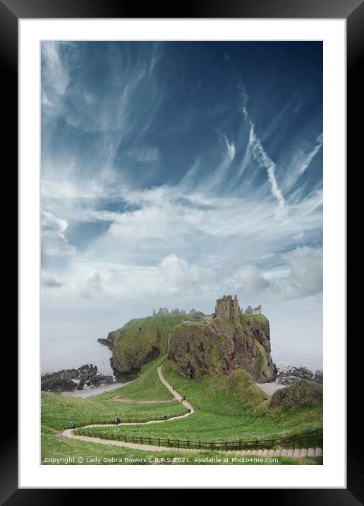 Dunnottar Castle Scotland  Framed Mounted Print by Lady Debra Bowers L.R.P.S