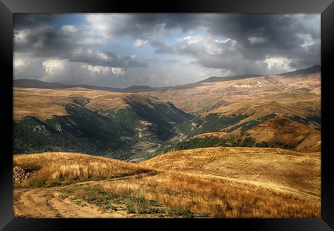Jermuk Valleys Armenia Framed Print by Paul Corrigan