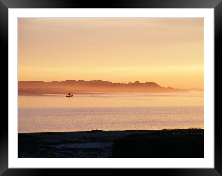 River Humber Dusk Framed Mounted Print by Mark Brindle