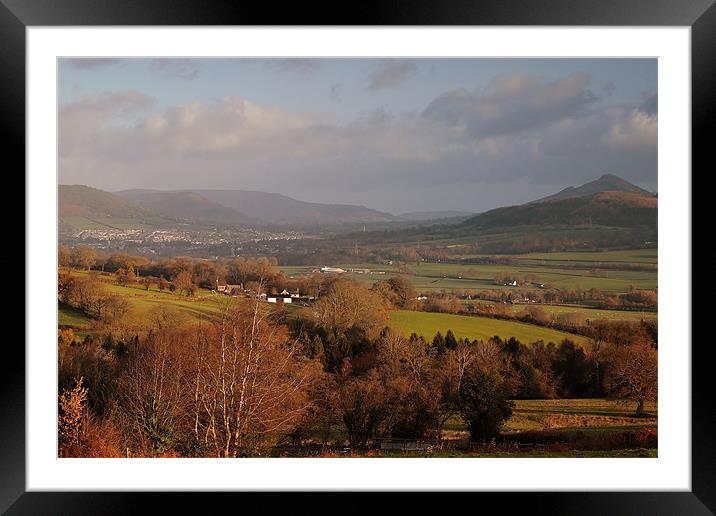 The Black Mountains Aberagevnny Framed Mounted Print by simon powell