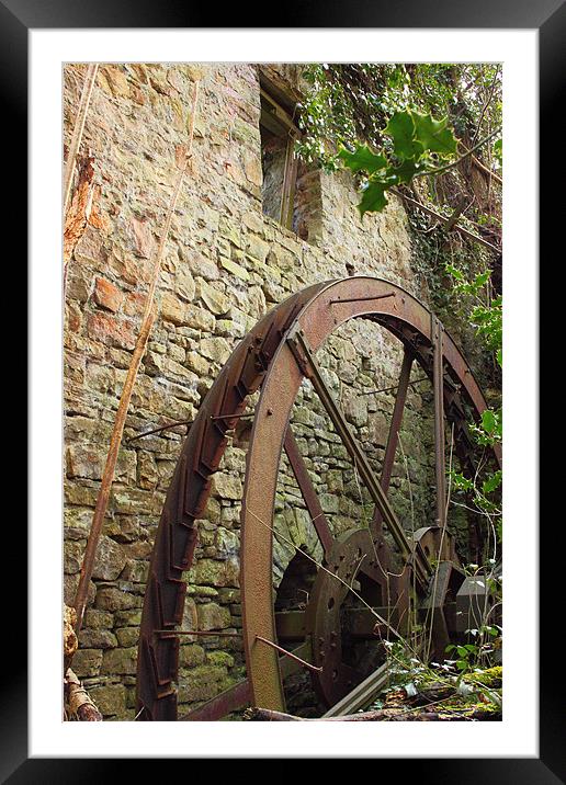 derelict mill brecon beacons Framed Mounted Print by simon powell