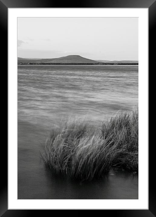 Sugarloaf brecon beacons mono Framed Mounted Print by simon powell