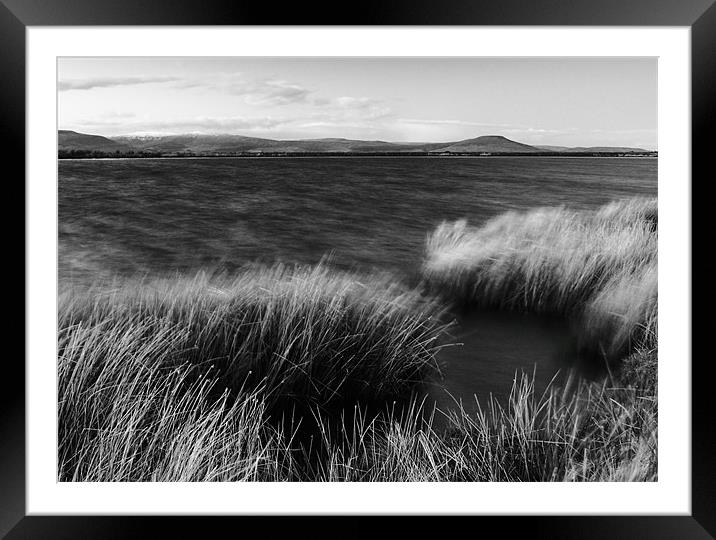 Sugarloaf brecon beacons mono landscape Framed Mounted Print by simon powell
