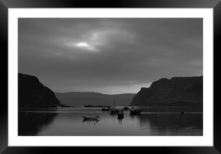 Portree Harbour Framed Mounted Print by Tommy Reilly