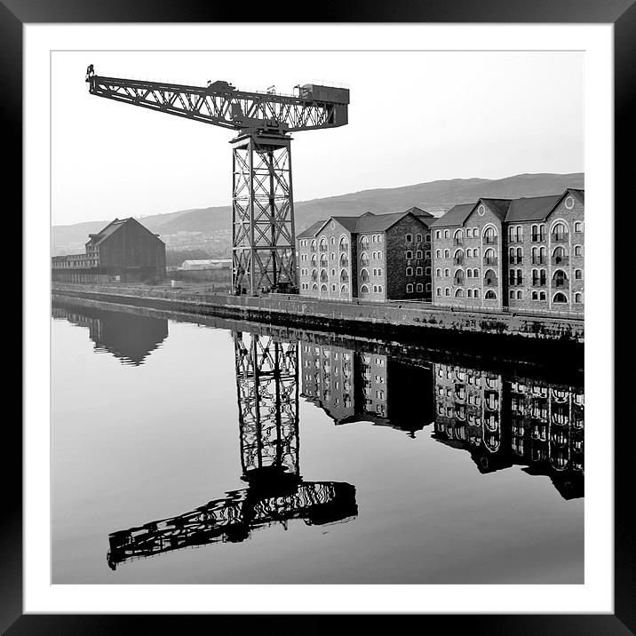The Crane Framed Mounted Print by Tommy Reilly