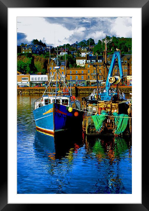 Oban Harbour Framed Mounted Print by Tommy Reilly