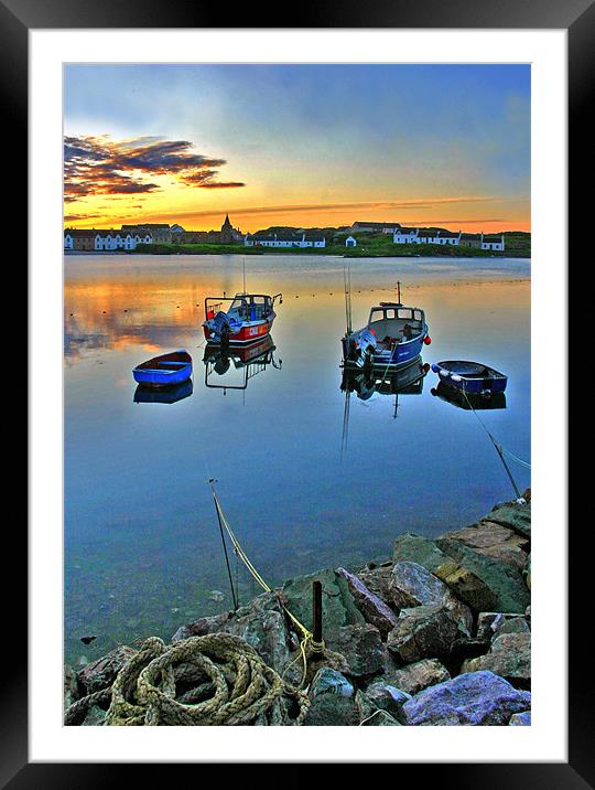 Fishing boats Framed Mounted Print by Tommy Reilly