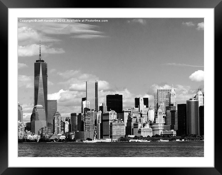 Freedom Tower New York Framed Mounted Print by Jeff Hardwick