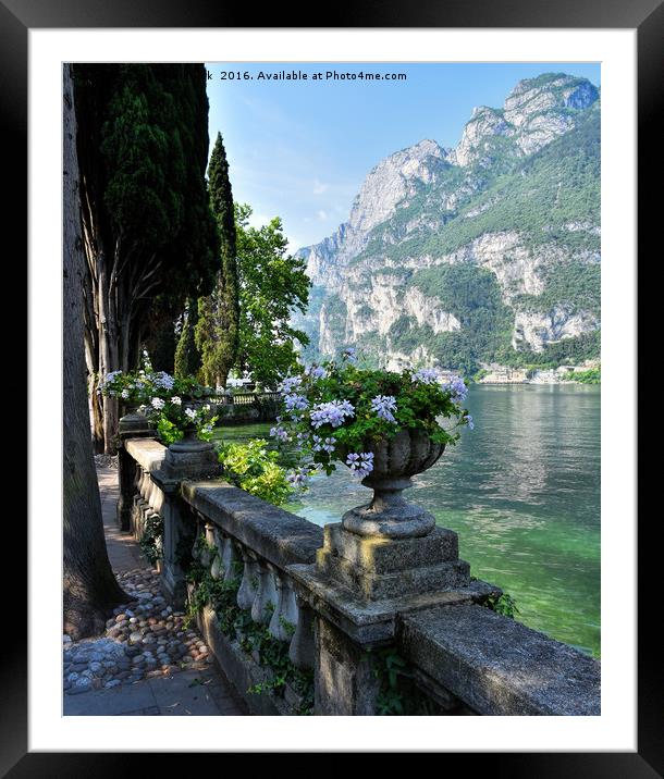 Lake Garda Italy Framed Mounted Print by Jeff Hardwick