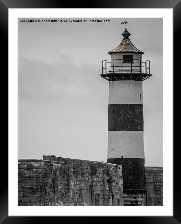 Light house Framed Mounted Print by michael rutter