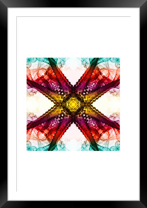 X Factored 8 Framed Mounted Print by Steve Purnell
