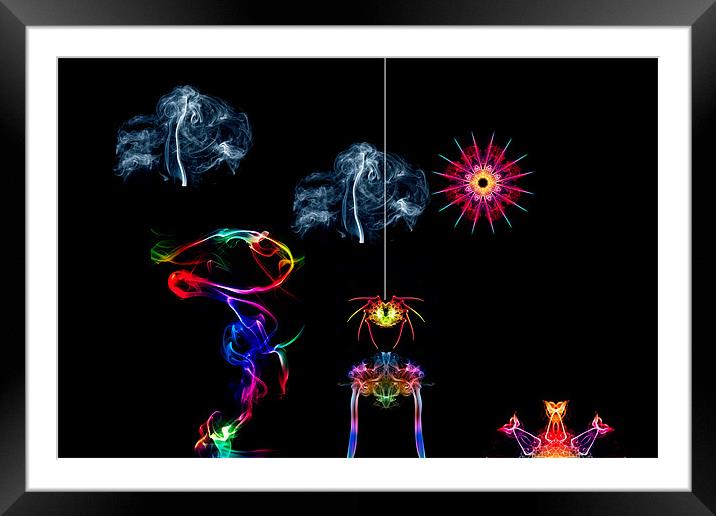 The Enchanted Smoke Spider Framed Mounted Print by Steve Purnell