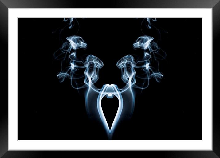 My Smoking Heart Framed Mounted Print by Steve Purnell