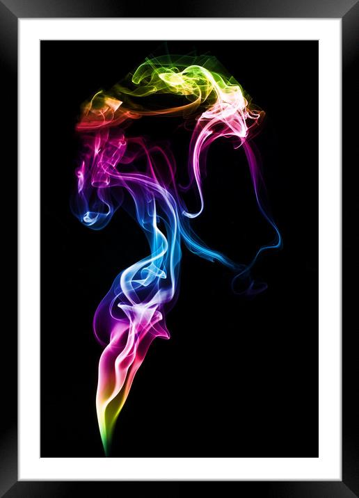 A Portrait In Smoke 2 Framed Mounted Print by Steve Purnell