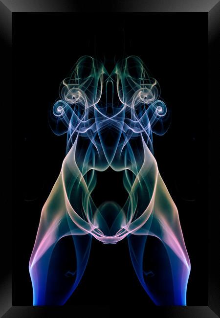 Four Eyed Monster Framed Print by Steve Purnell